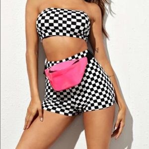 Checkered two piece set